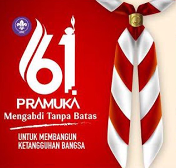 Banner Hari Pramuka ke 61 Tahun 2022