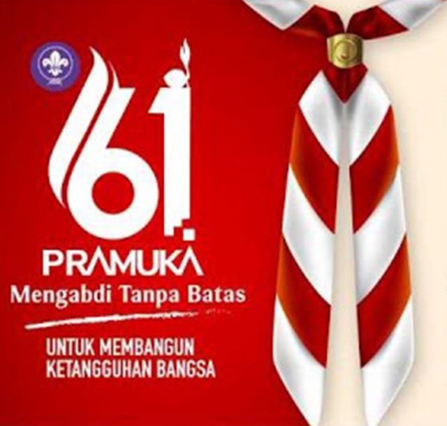 Banner Hari Pramuka ke 61 Tahun 2022